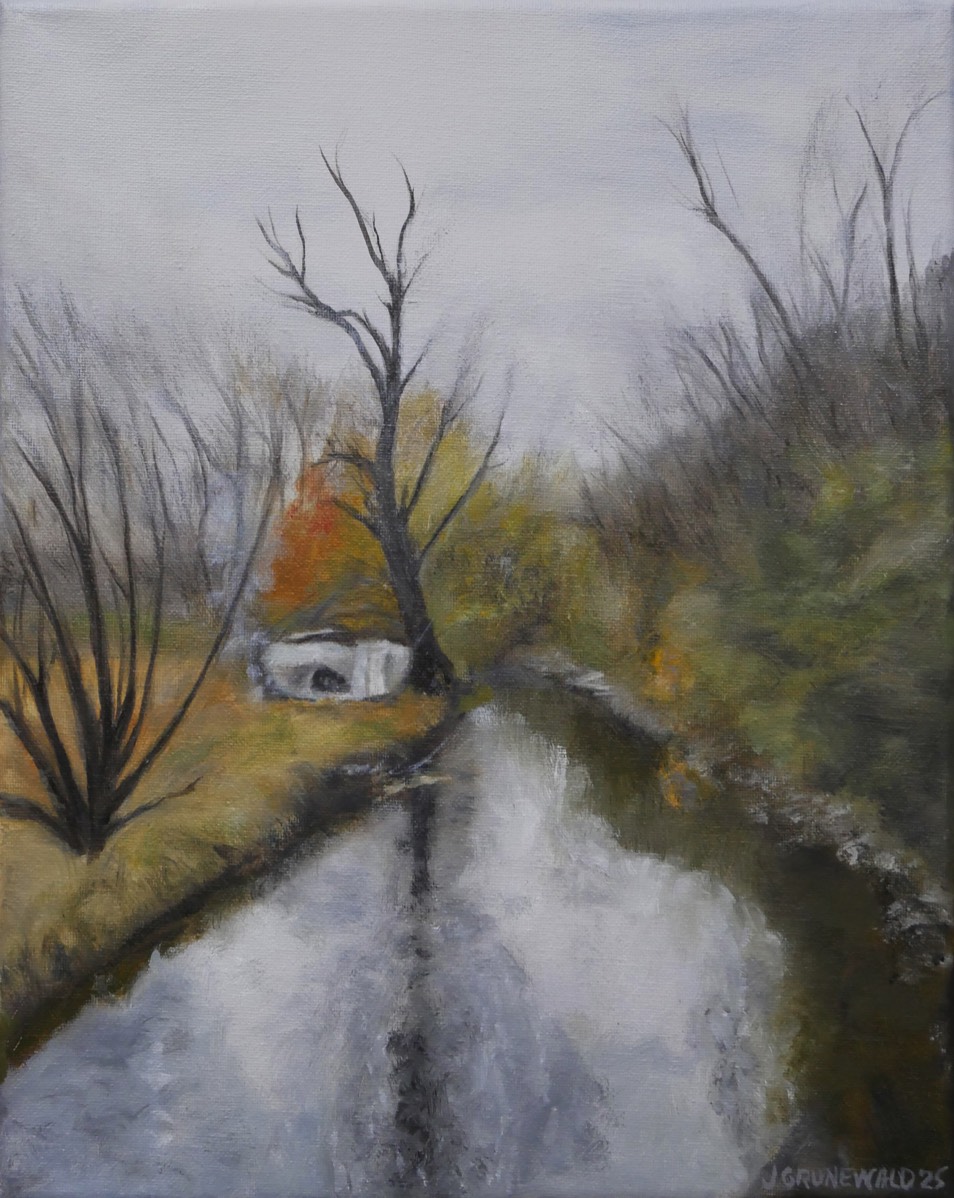 North Branch & Tent 2025 | Oil on canvas 11x14