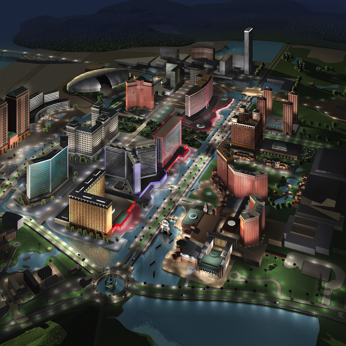 Cotai strip pre-construction renderings